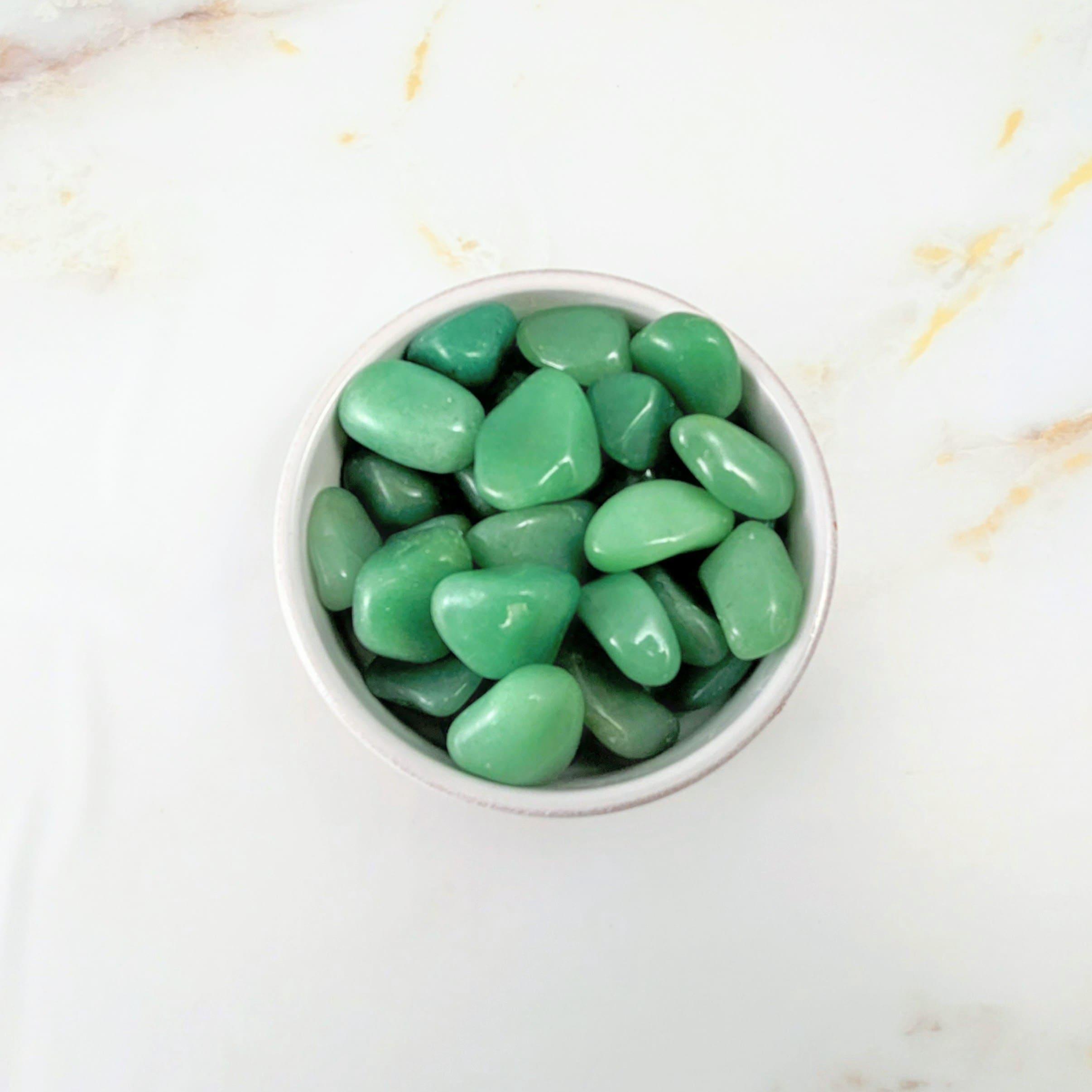Pierre roulée en Aventurine verte
