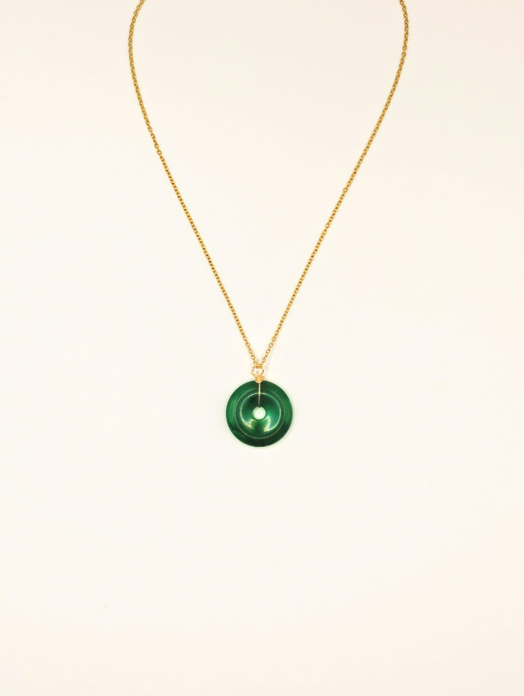 Pendentif Donut en Jade de Malaisie