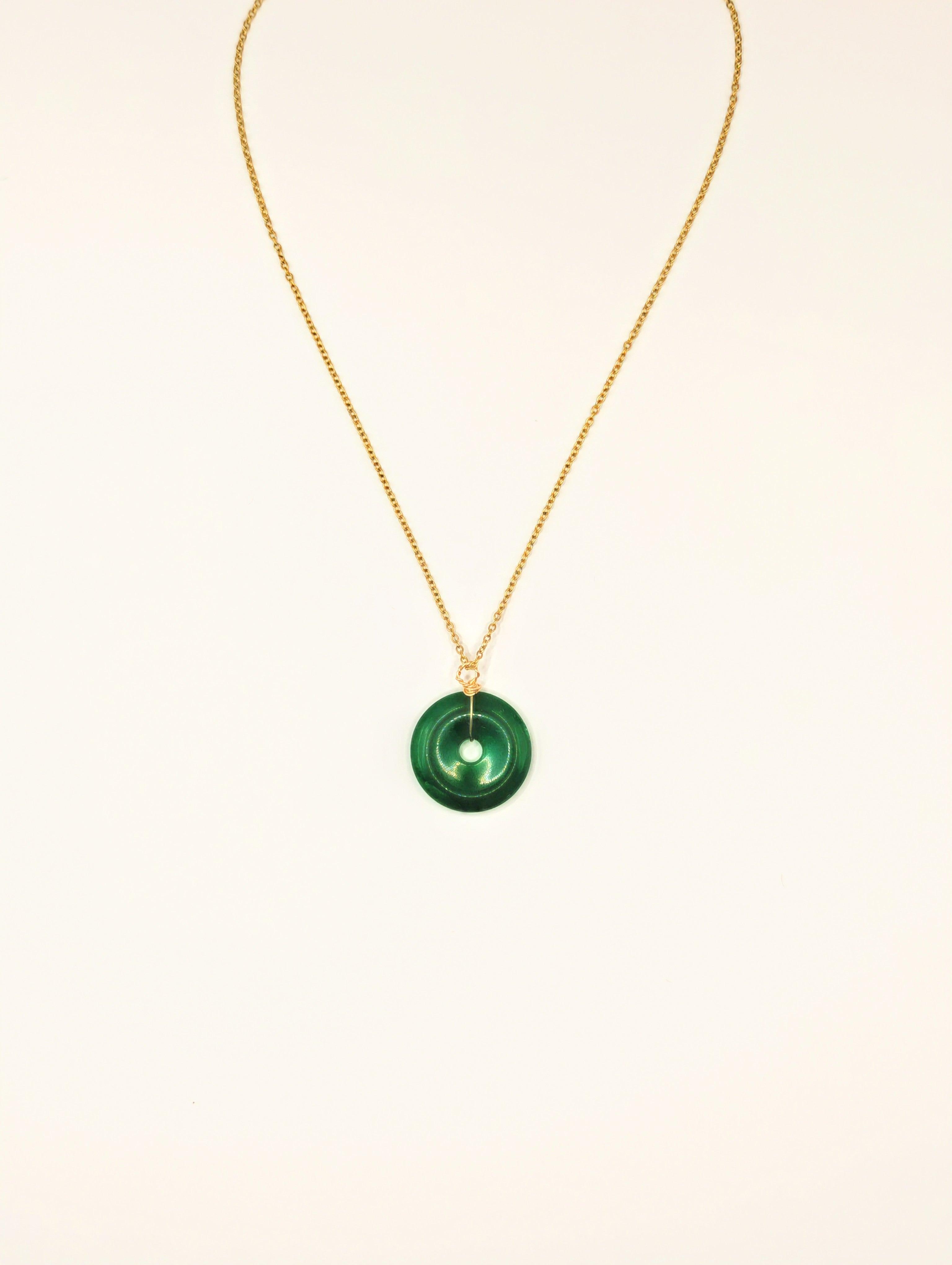 Pendentif Donut en Jade de Malaisie