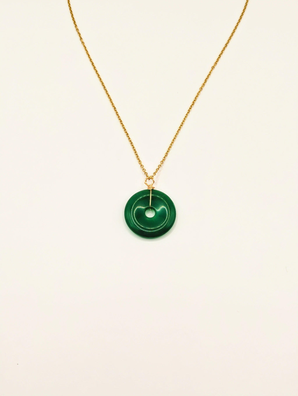 Pendentif Donut en Jade de Malaisie