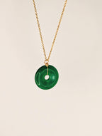 Pendentif Donut en Jade de Malaisie