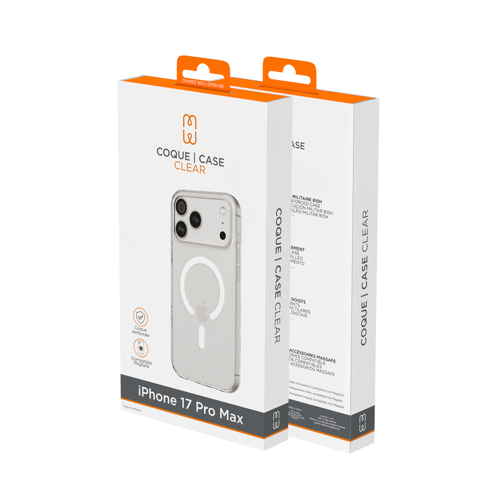Coque Clear MagSafe iPhone 17 Pro Max - Transparente